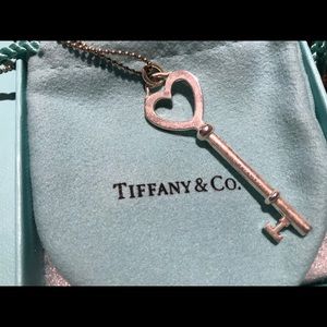Tiffany & Co Heart Key pendant necklace